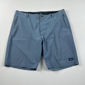 Pelagic Mako Hybrid Shorts Stretch‎ Fishing Pocket Blue Men's Size 40
